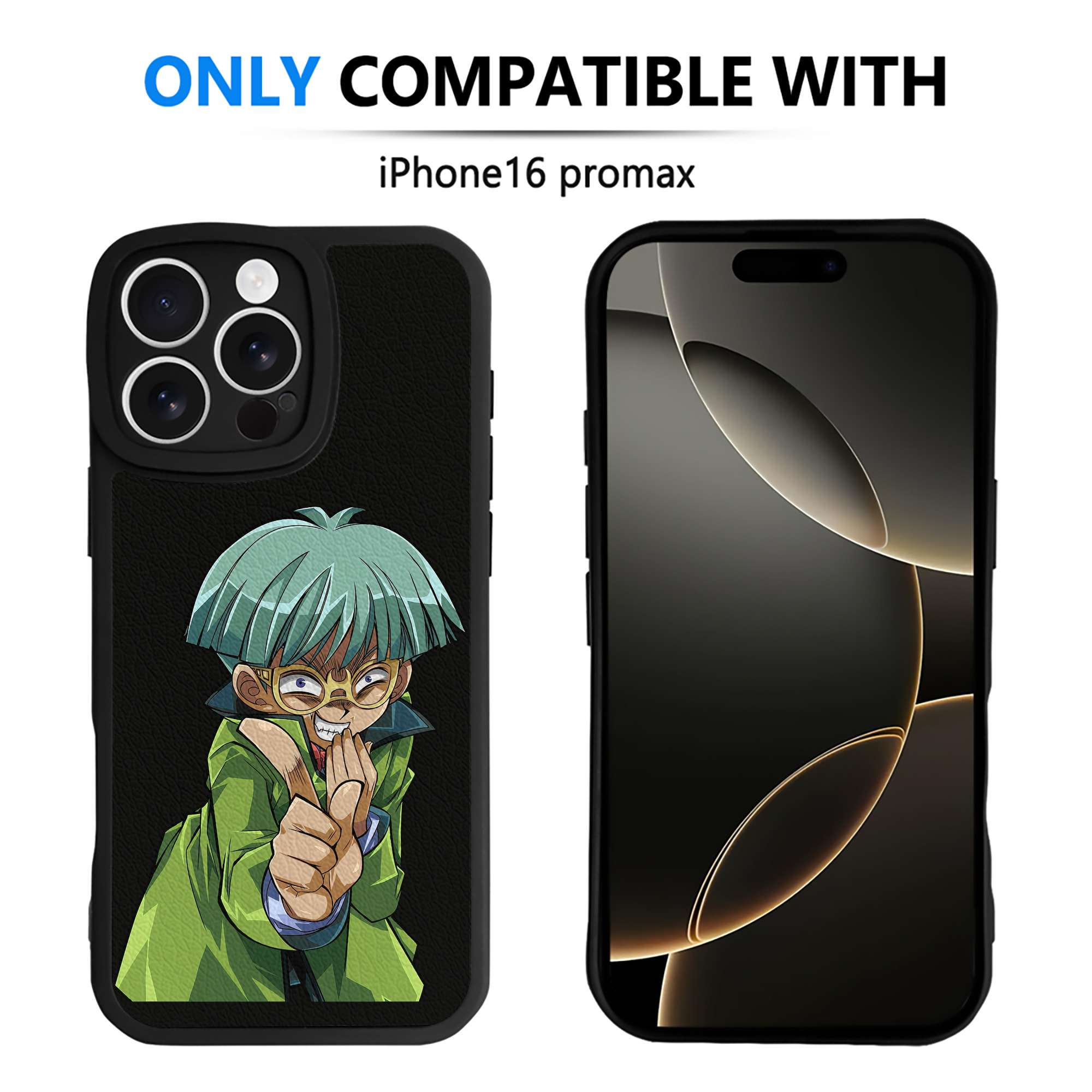 （画像用） 遊☆戯☆王 Yu-Gi-Oh! 【iPhone 16シリーズ対応】シリコンスマホケース（レザー調） 材質：シリコン